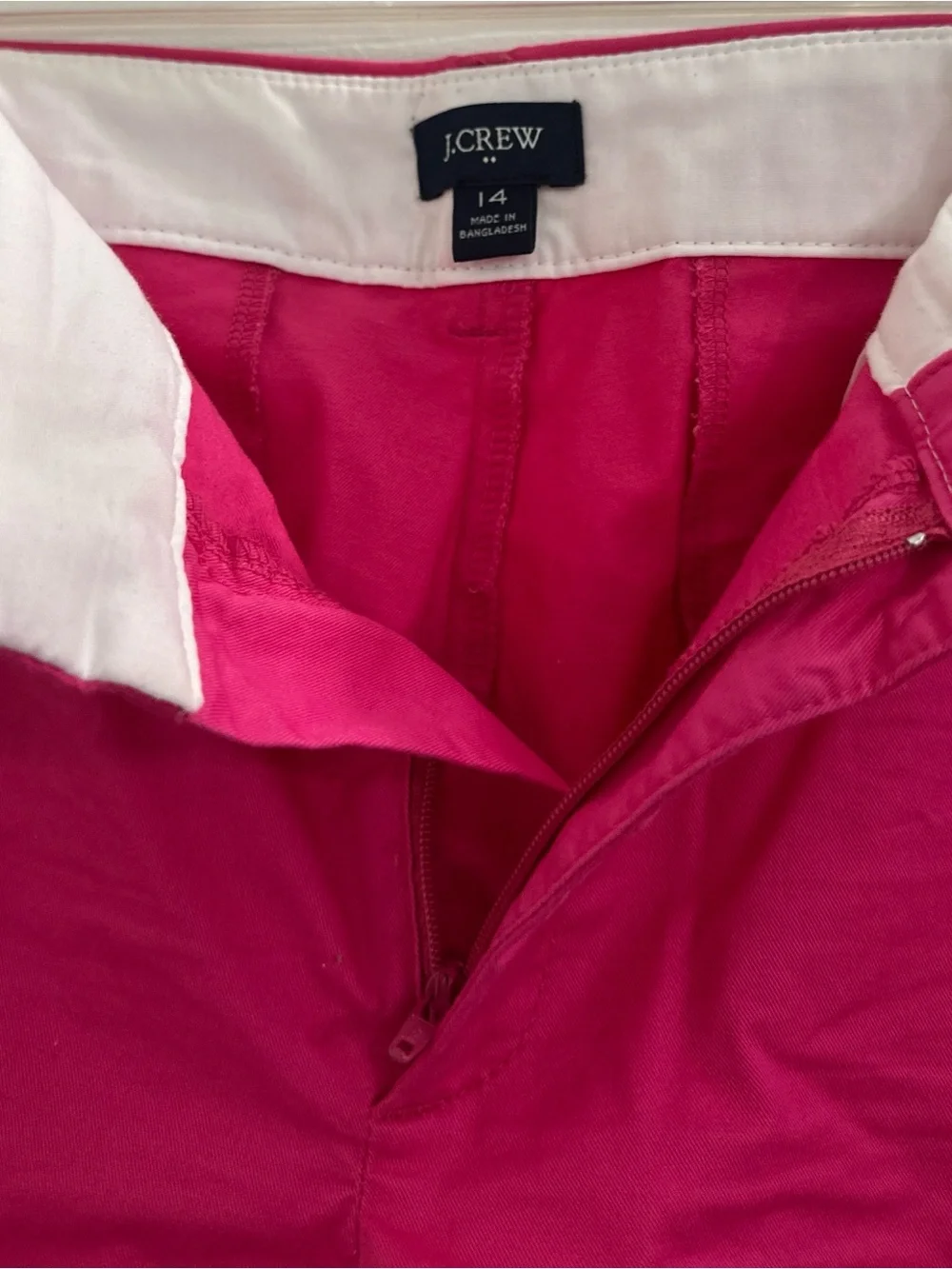 J. Crew Men's Hot Pink Flat Front Shorts